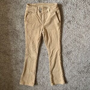 American‎ Eagle Corduroy Pants Womens Size 00 Short Tan Beige Stretch Pockets